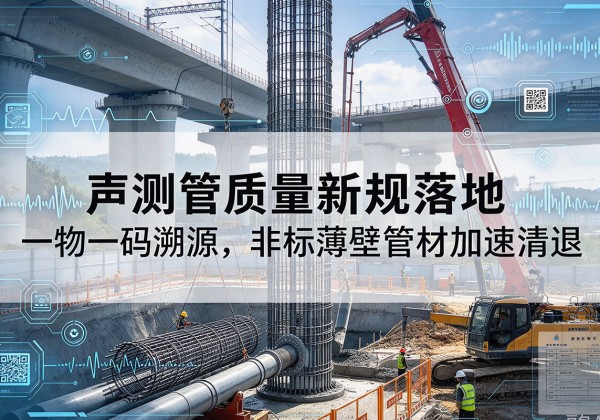 积石山声测管质量新规落地，一物一码溯源，非标薄壁管材加速清退